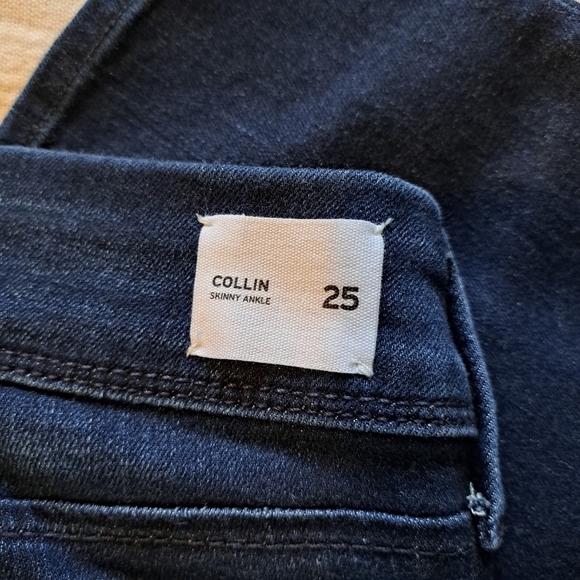 Hudson womens Collin skinny ankle jeans, dark wash, New - Picture 6 of 9